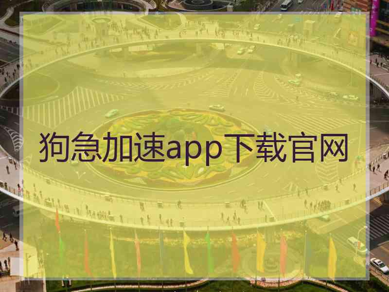 狗急加速app下载官网